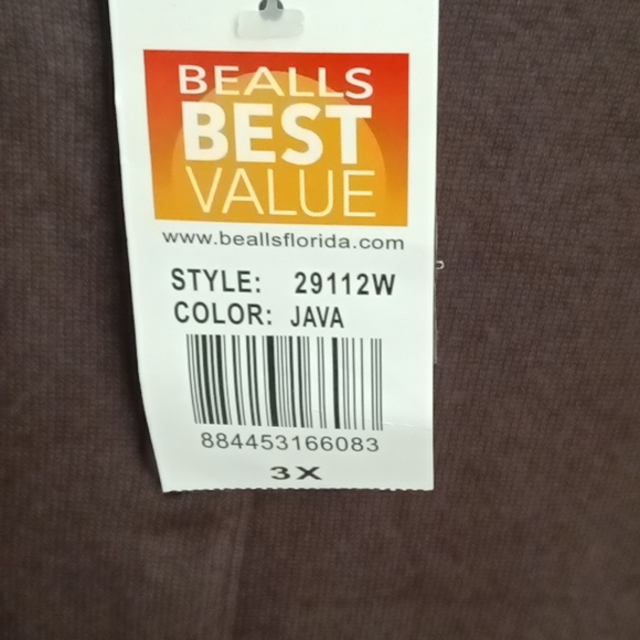 FINAL PRICE NWT Nue Options brown buttoned down cardigan sweater Sz 3X - Picture 4 of 4